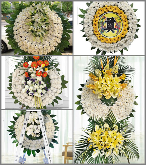 湖南湘潭湘乡市虞塘镇白石峰村花圈速递