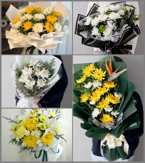 湖南湘潭湘乡市虞塘镇白石峰村白事花束代送